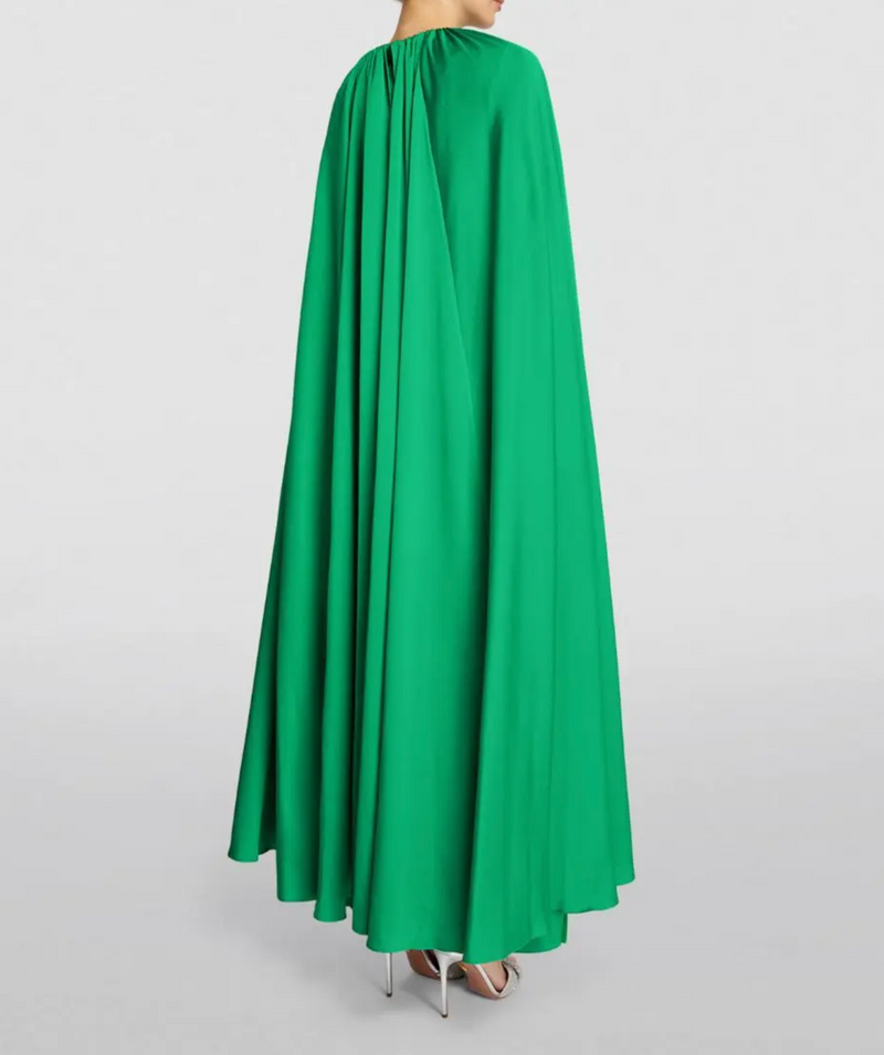 Edeline Lee Mercury Cape Gown