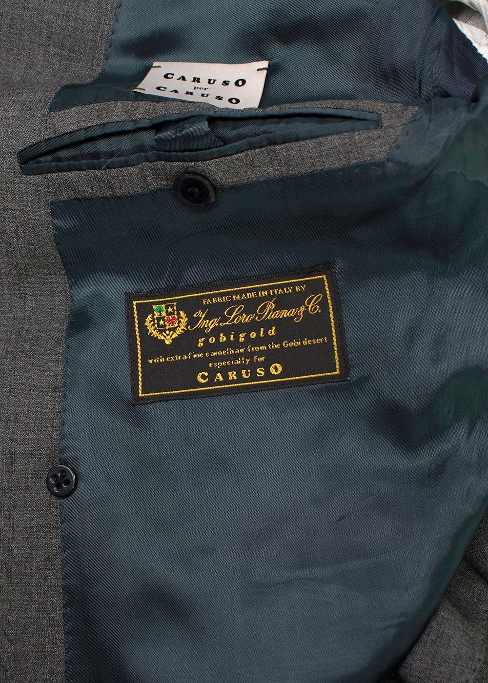 Caruso Grey Double Breasted Suit