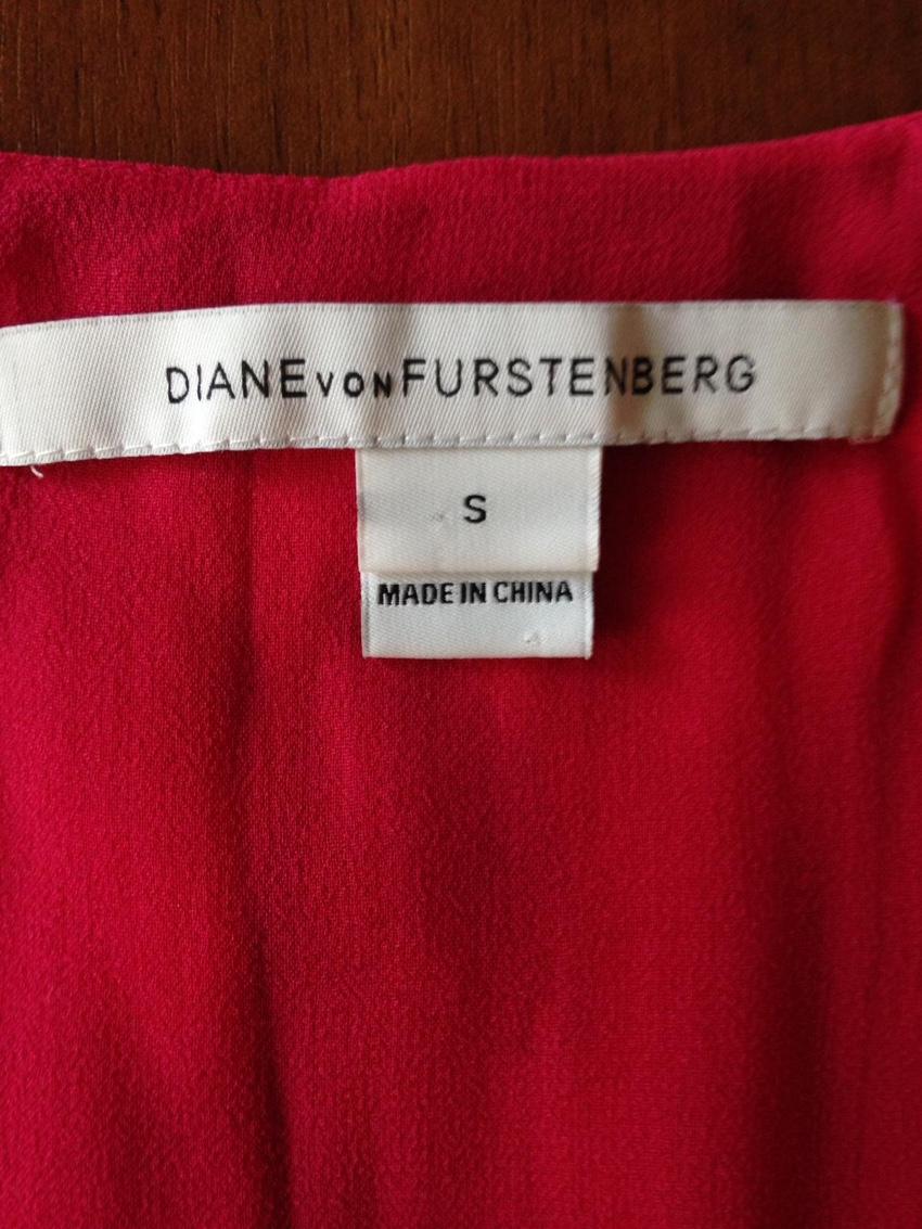 Diane Von Furstenberg Fuchsia Sleeveless Top