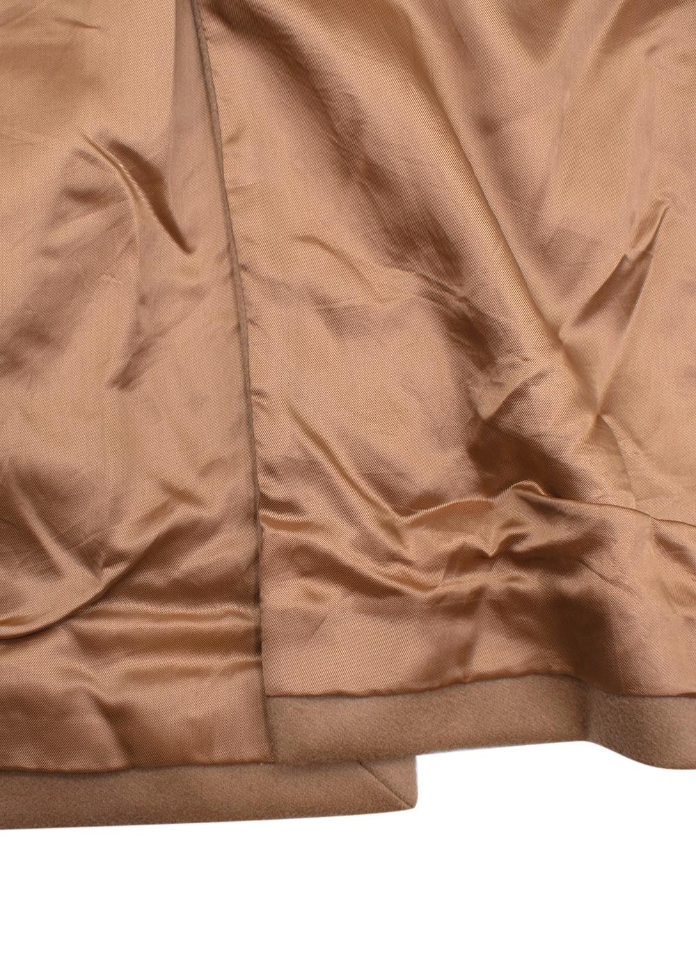 Beige Cashmere Blend Long Coat