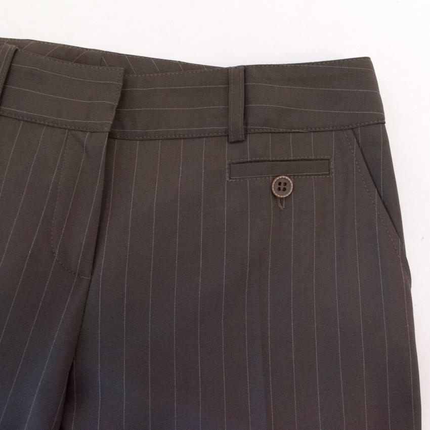 Joseph Brown Pinstripe Suit Trousers