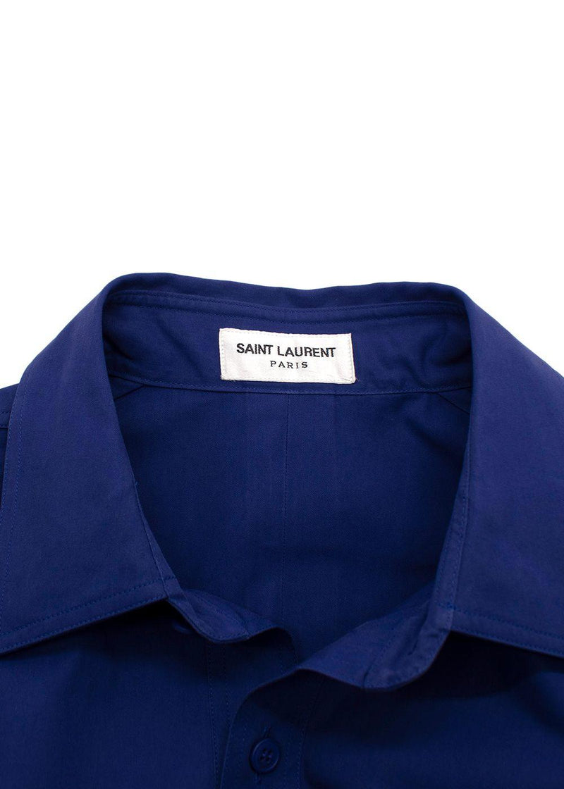 Saint Laurent Purple Cotton Overshirt