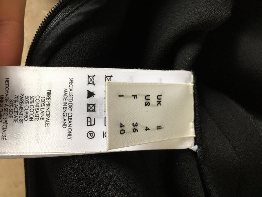 Victoria Beckham Zip Detail Pencil Skirt