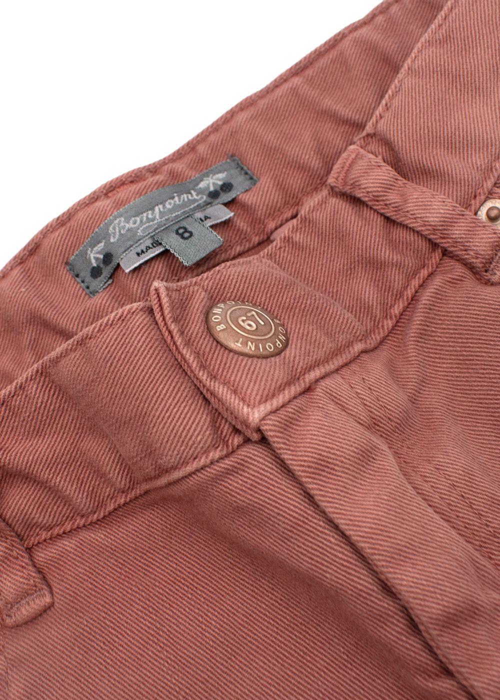 Kids 8Y Washed Pink Denim Shorts
