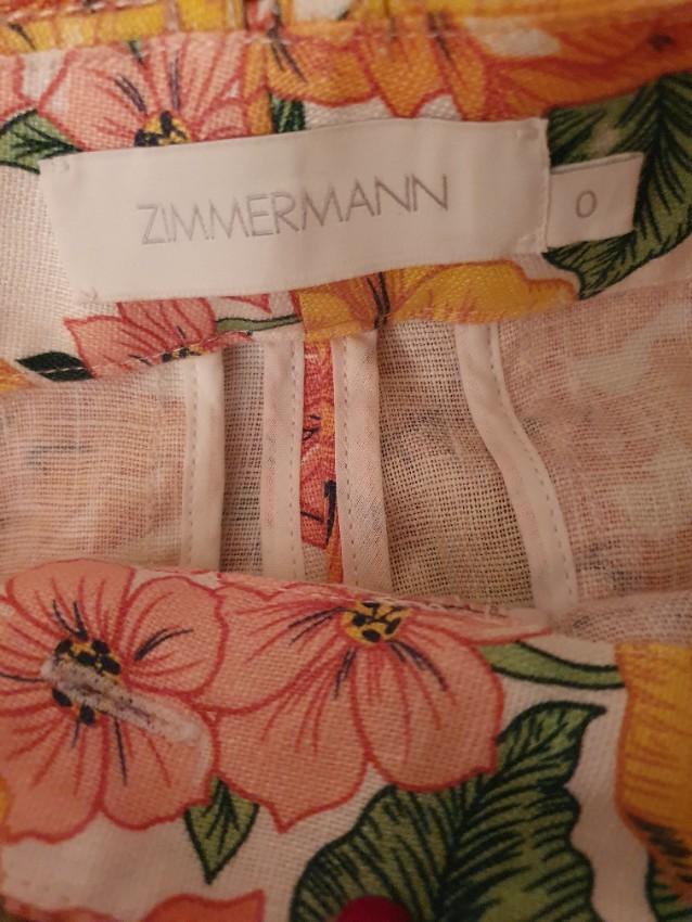 ZIMMERMANN Poppy Floral Print Flared Trousers