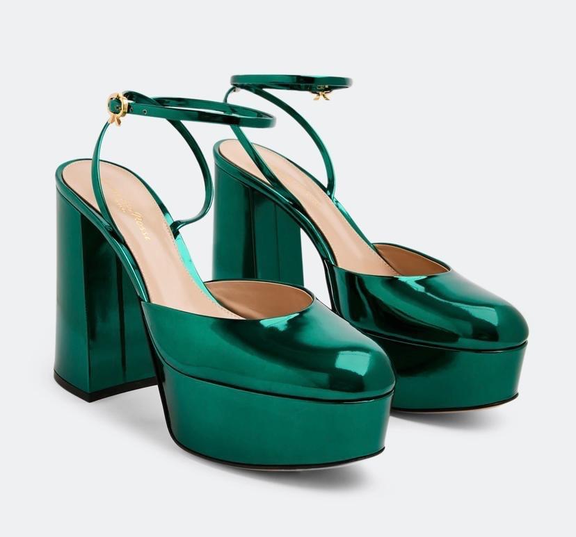 Metallic Platform Sandals