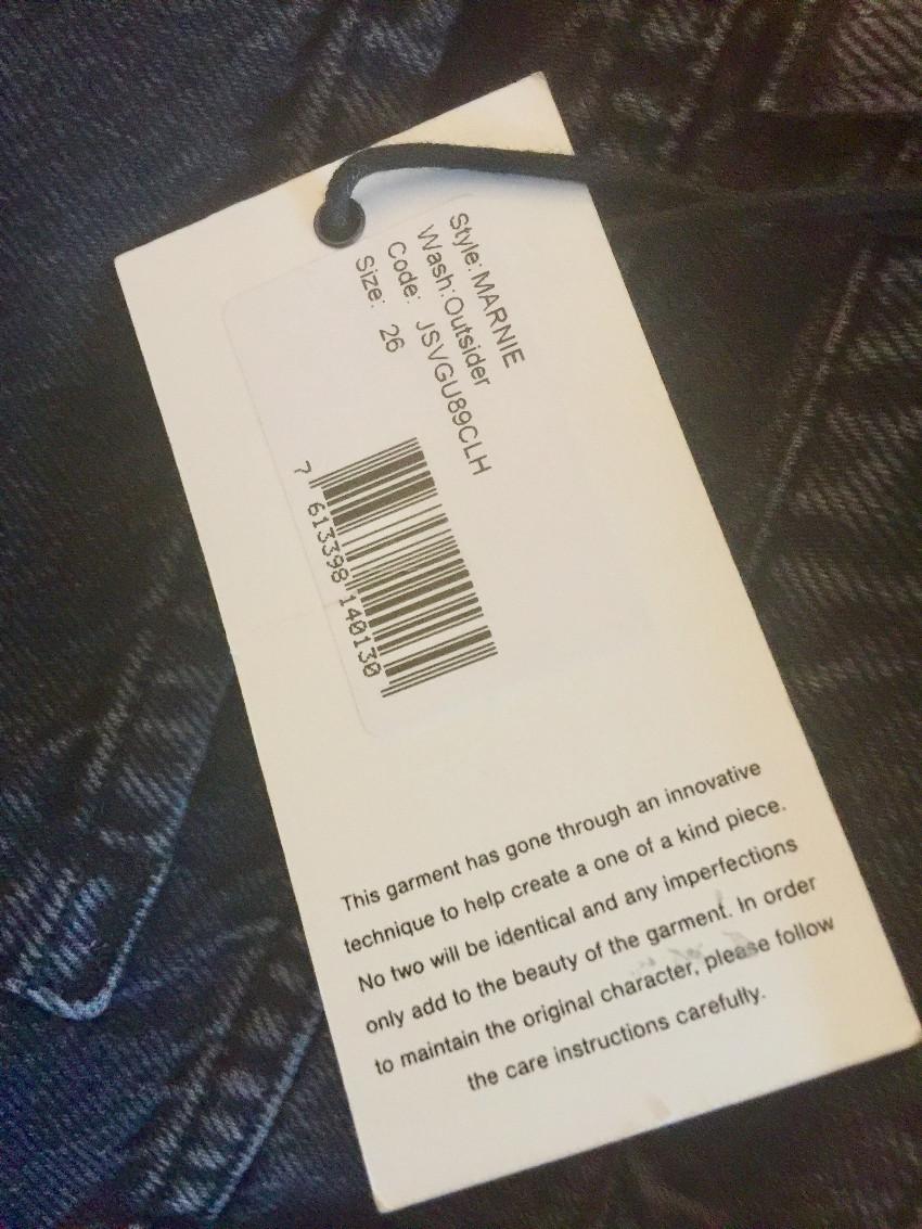 7 For All Mankind Black Marnie Outsider Jeans