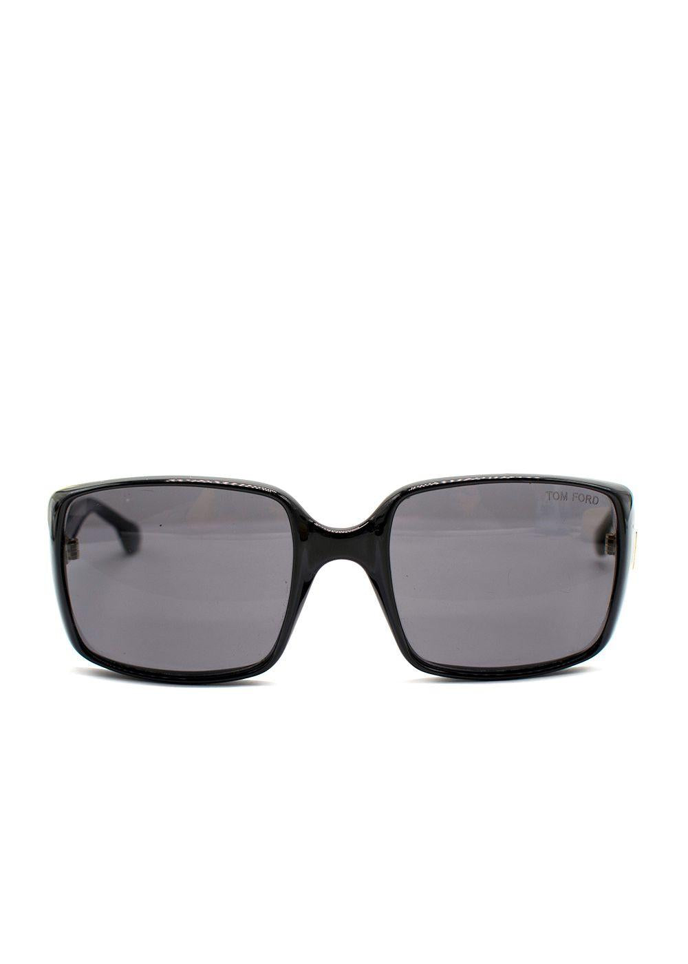 Tom Ford Black Kaya Square-Frame Sunglasses