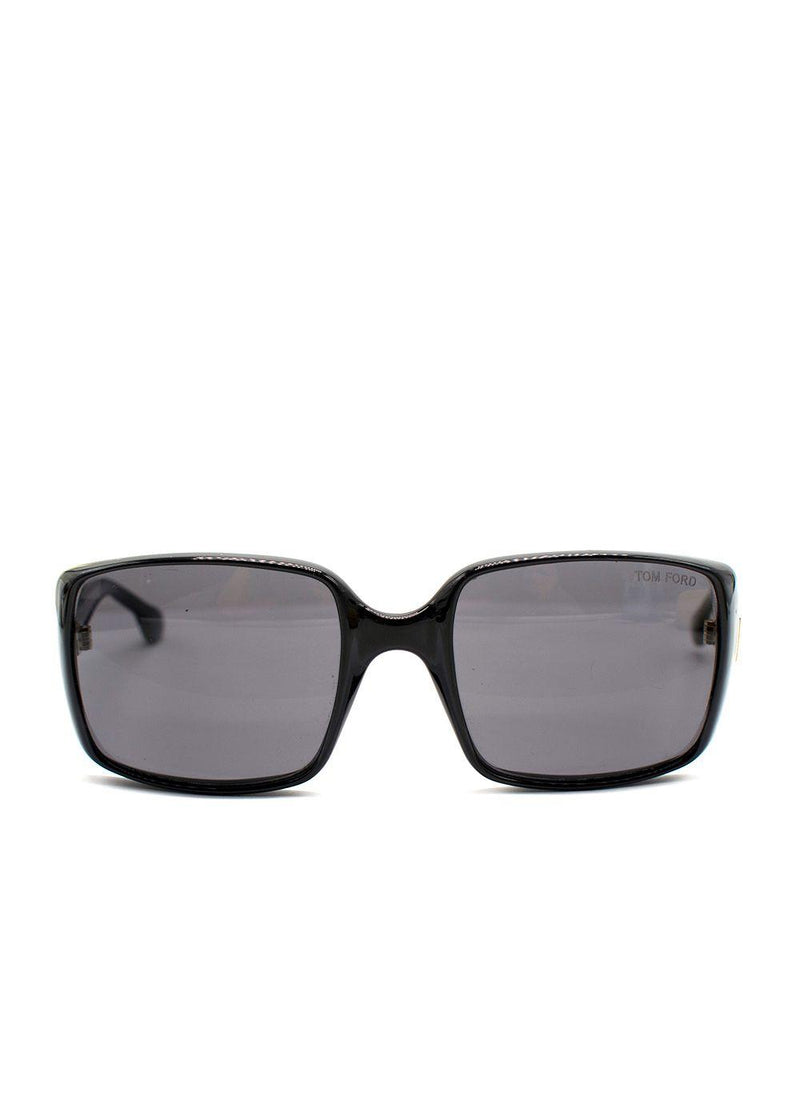 Tom Ford Black Kaya Square-Frame Sunglasses