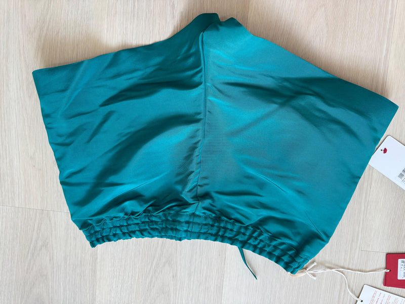Valentino Teal Silk Shorts