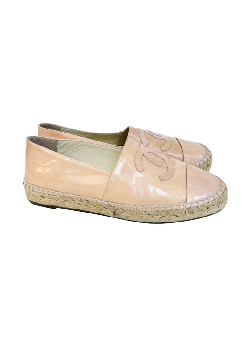 Pink Patent Leather CC Espadrilles