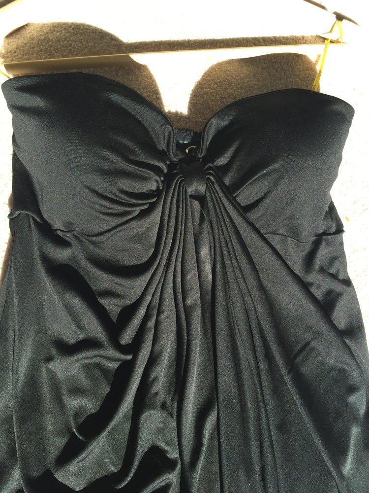 Catherine Malandrino Black Strapless Jersey Dress