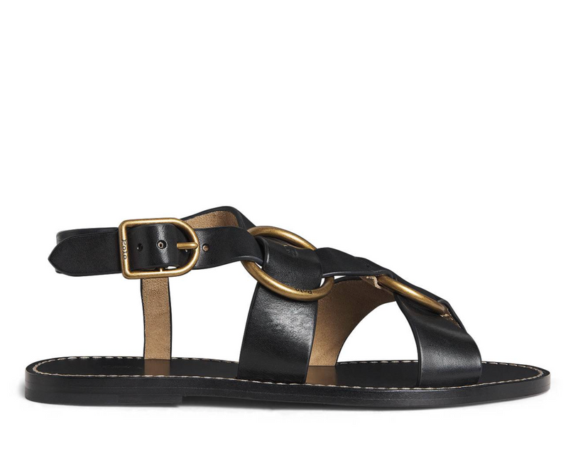 Polo Ralph Lauren Leather Double O-Ring Sandals