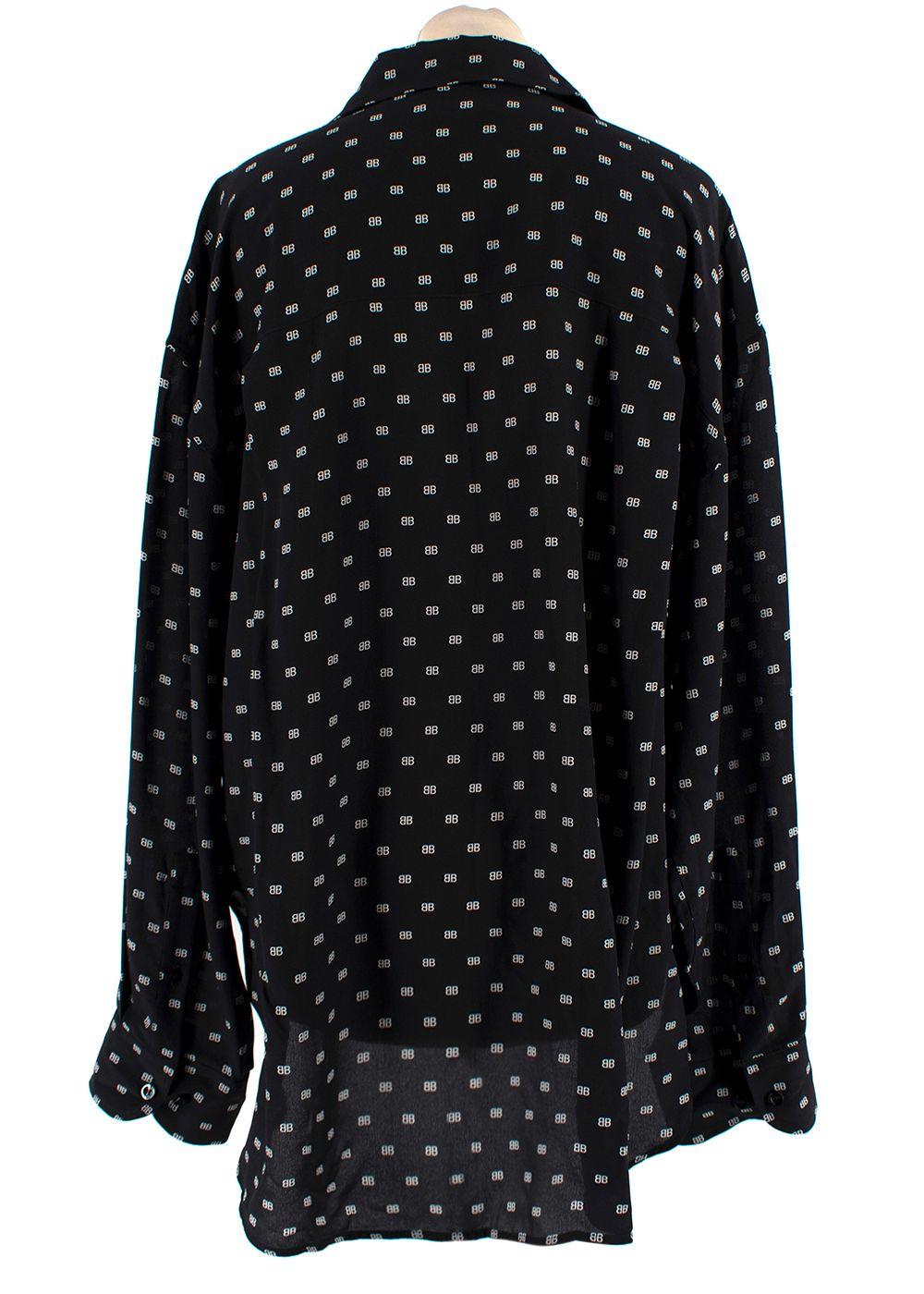 Balenciaga Black Monogram Shirt