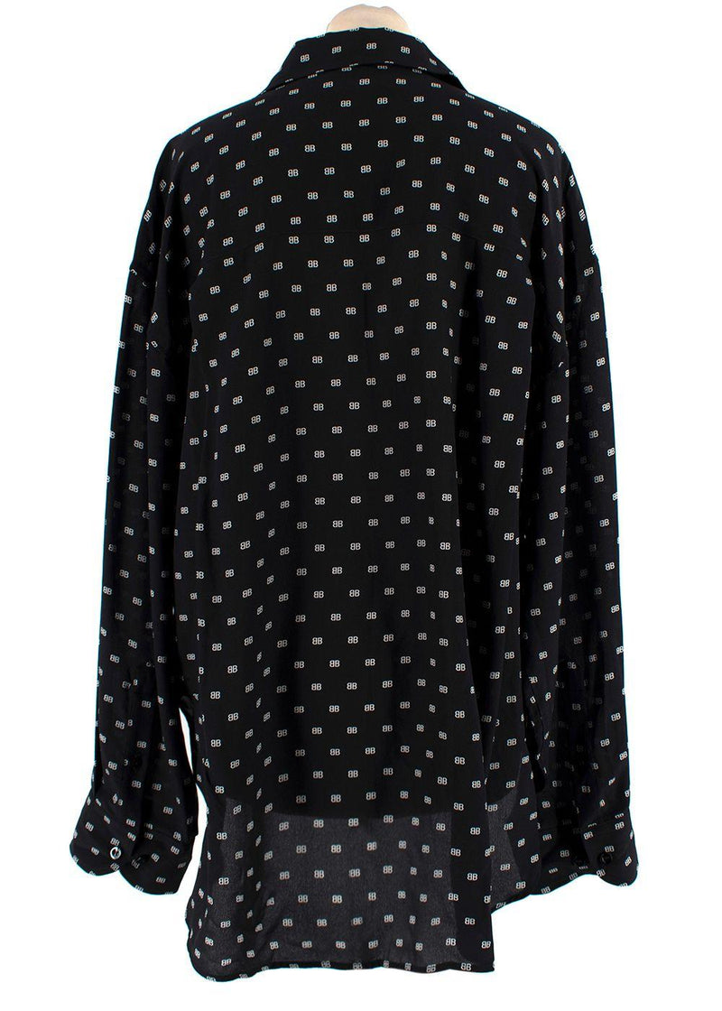 Balenciaga Black Monogram Shirt