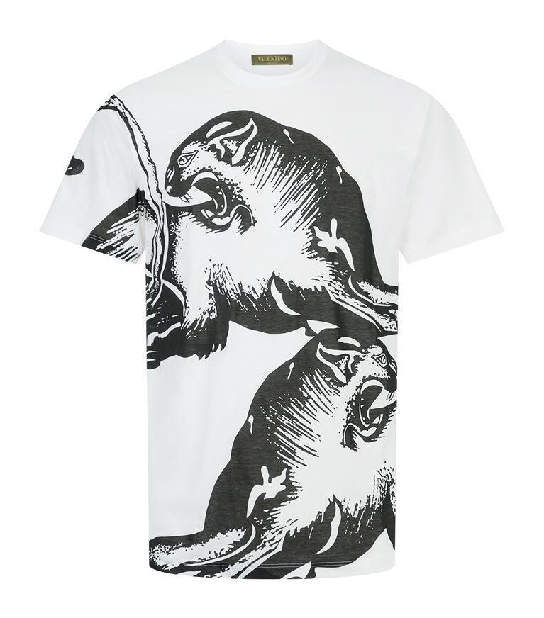 Valentino Black & White Printed T-Shirt