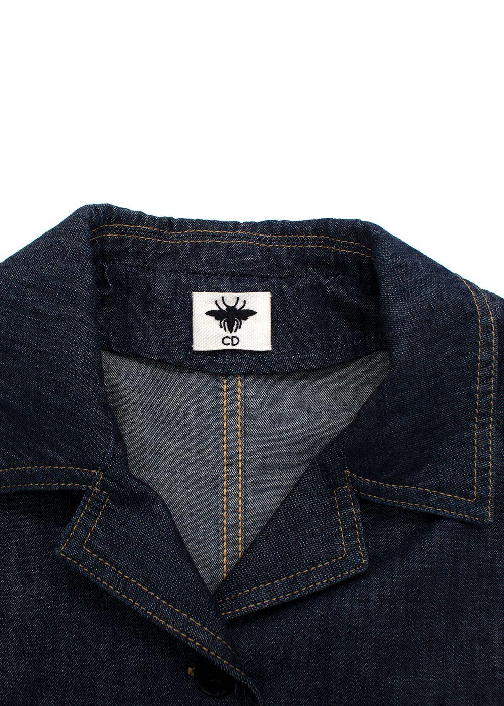 Dior Navy Denim Short Sleeve Shirt