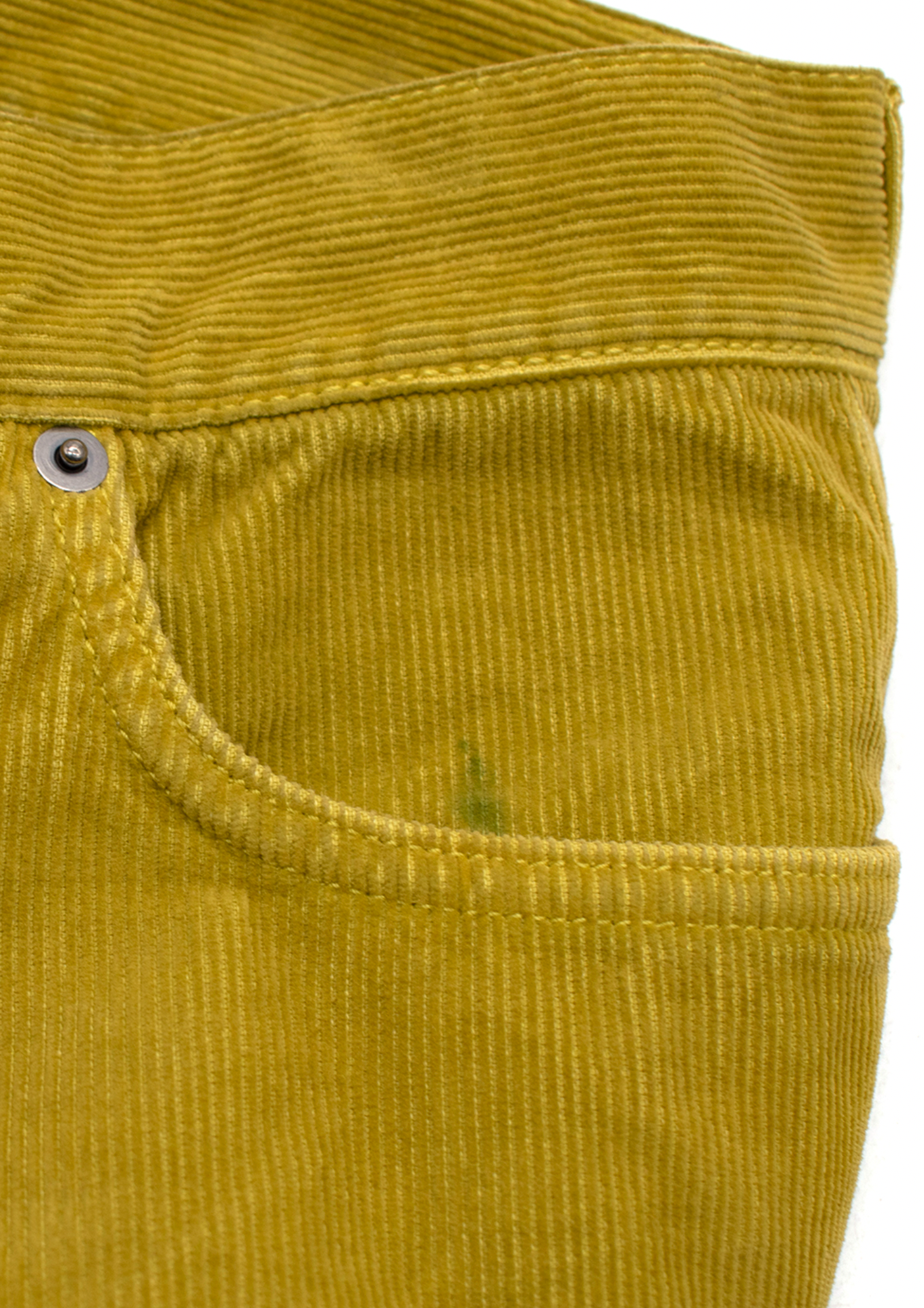 Dior Green and Yellow Tie Dye Corduroy Trousers