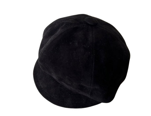 Dior Black Goatskin Suede Cap