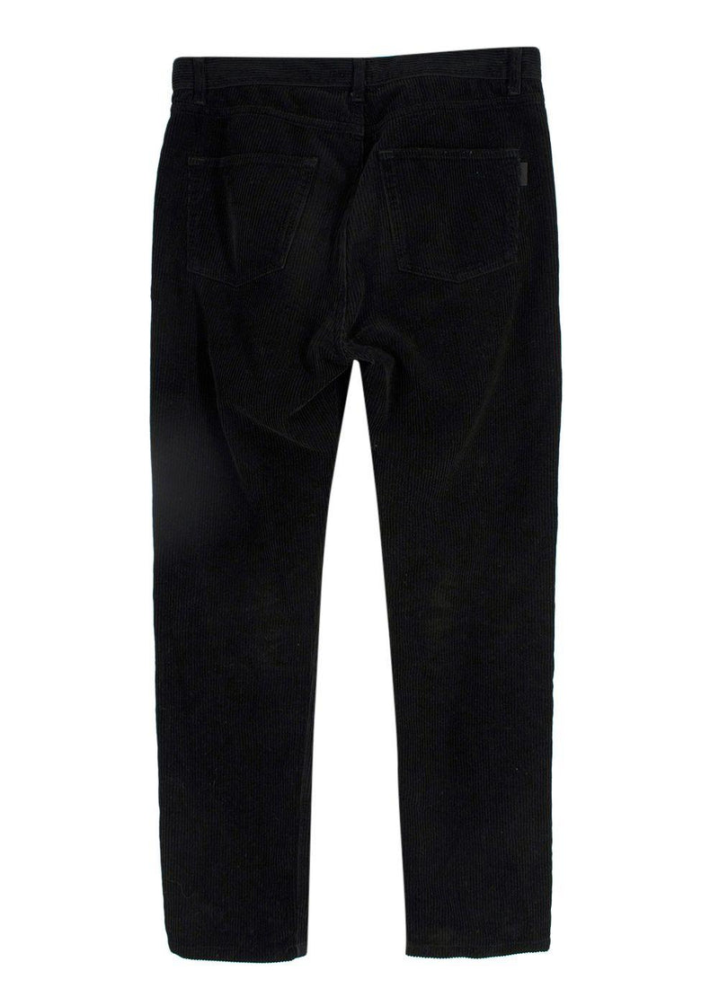 Saint Laurent Black Corduroy Trousers