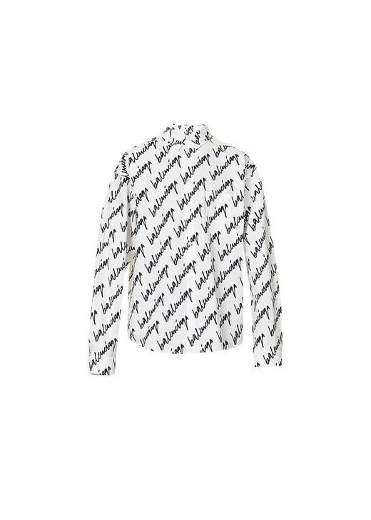 Wardrobe Unisex black & white cotton Scribble logo shirt