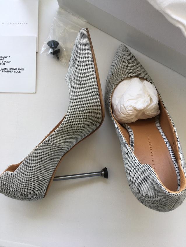 Victoria Beckham Canvas Pin Heel SVB 35 Pumps