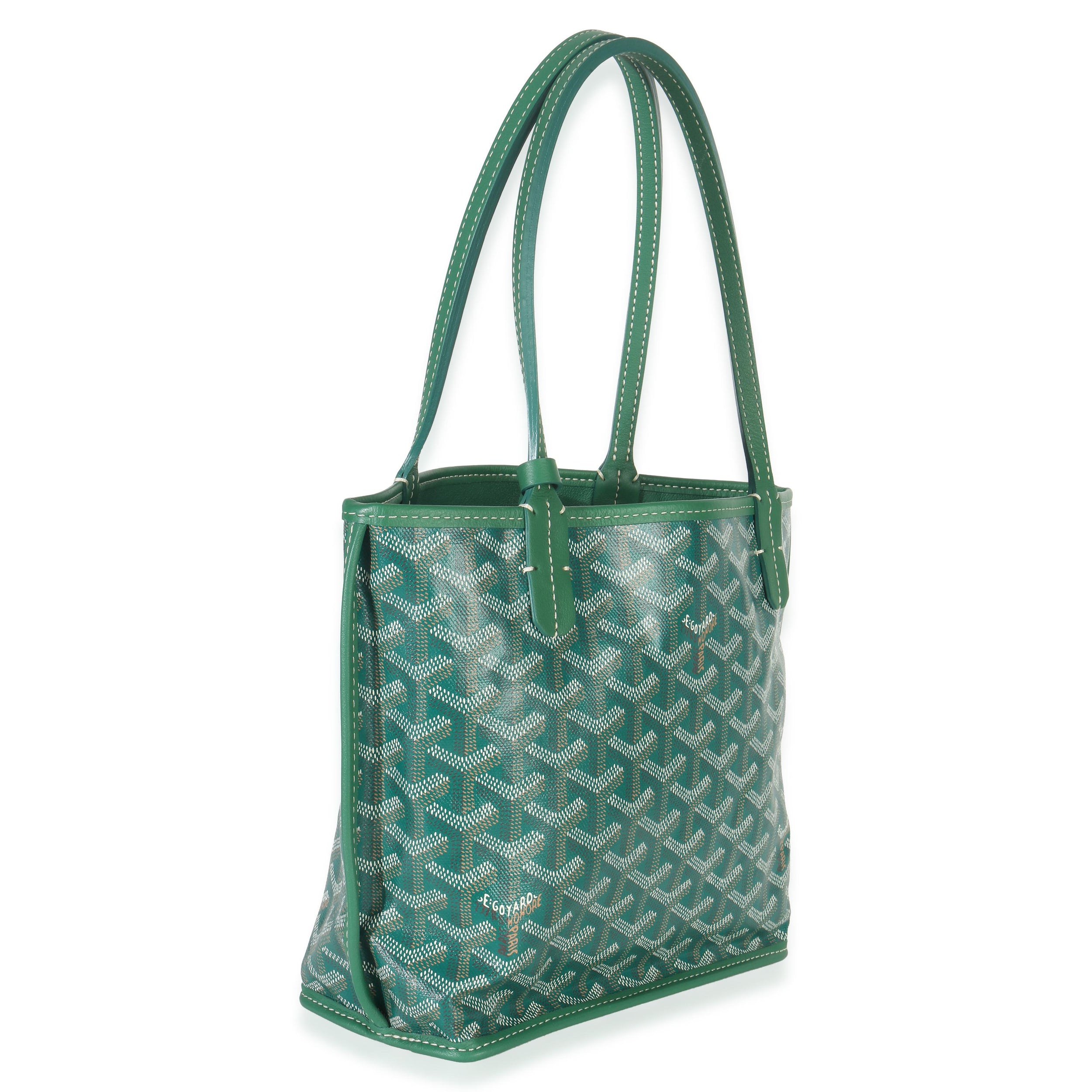 Goyard Mini Anjou Green Goyardine Canvas
