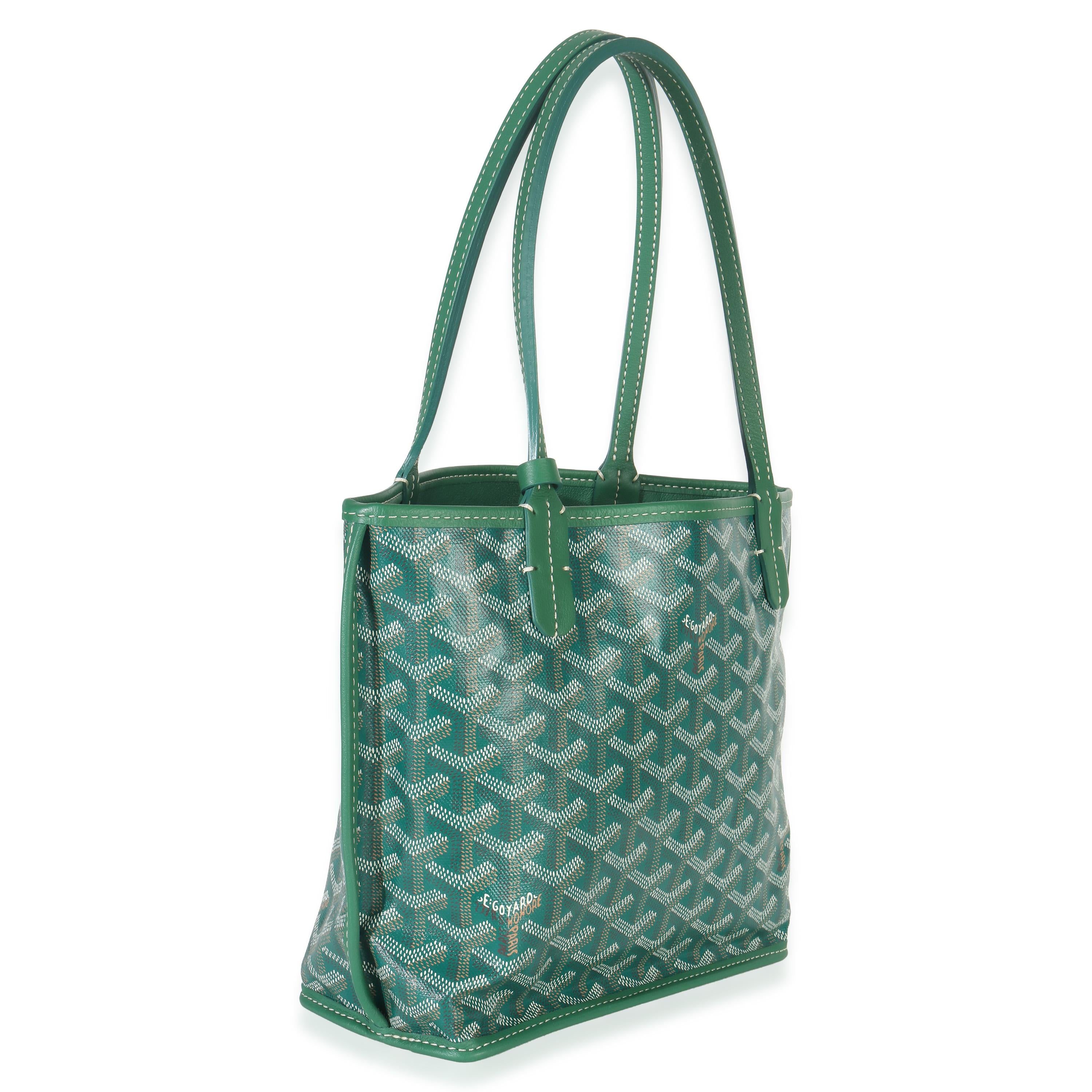 Goyard Mini Anjou Green Goyardine Canvas