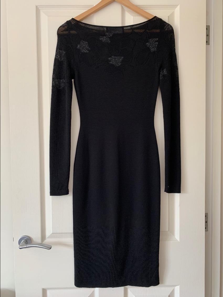 Azzaro Floral Woven Panelled Fitted Dress