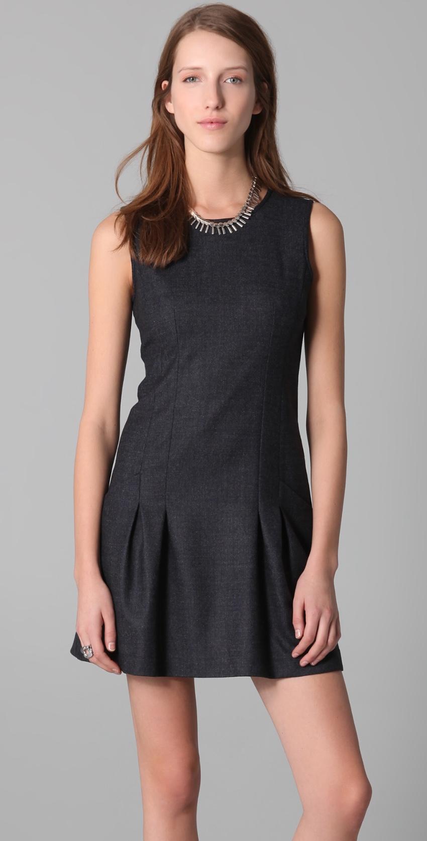 Theory scoop-neck wool dress