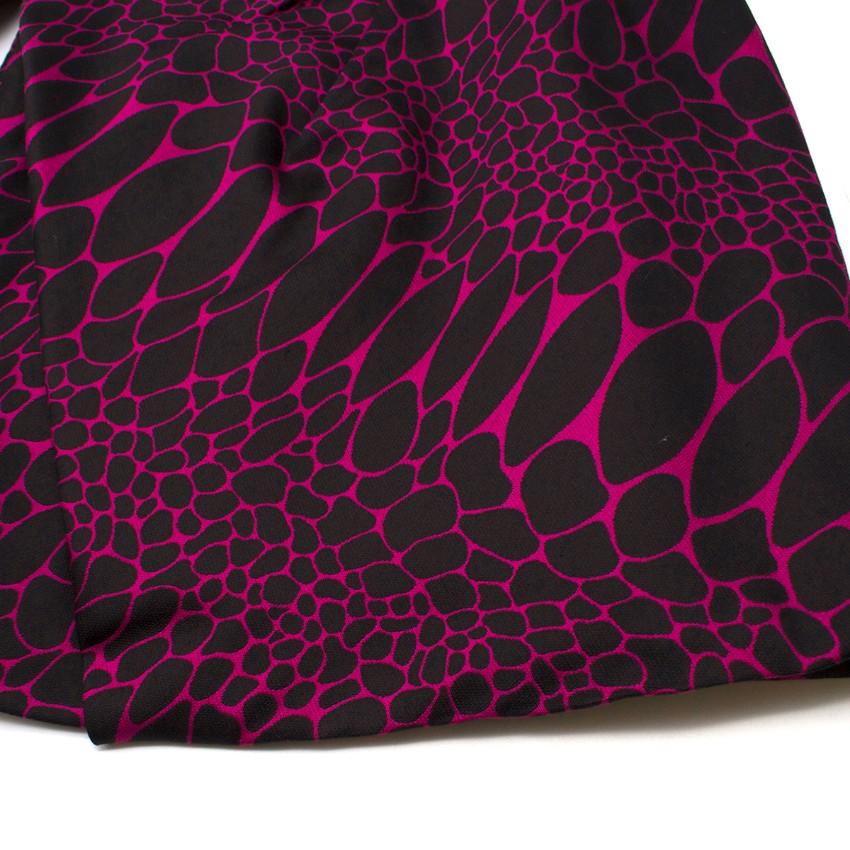Philip Armstrong abstract-jacquard belted dress
