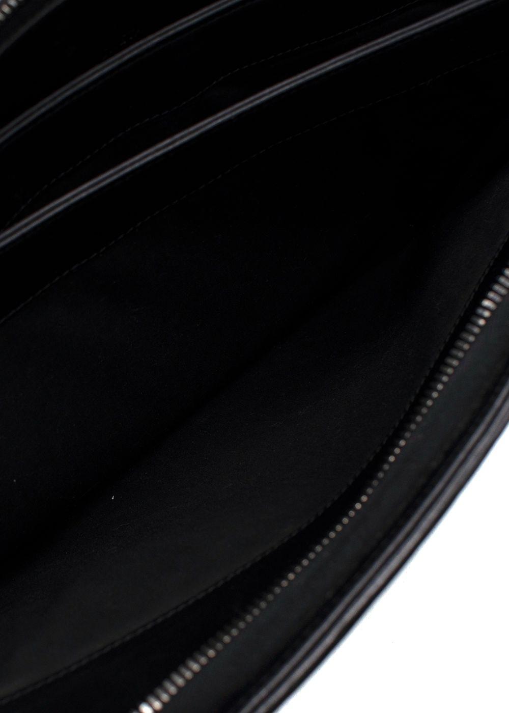 Bottega Veneta Black Large Pochette/document holder
