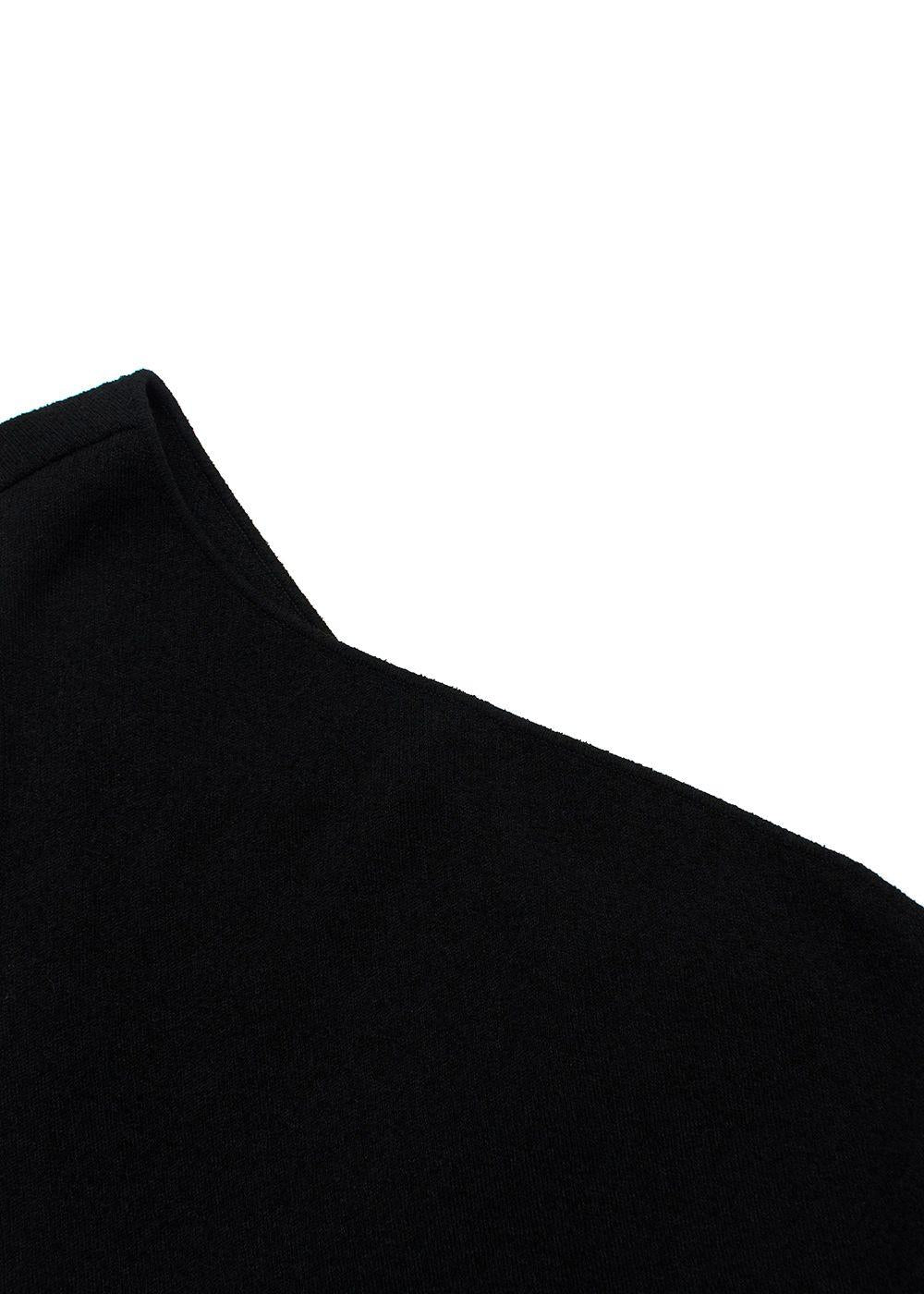 Bottega One Shoulder Black Midi Dress