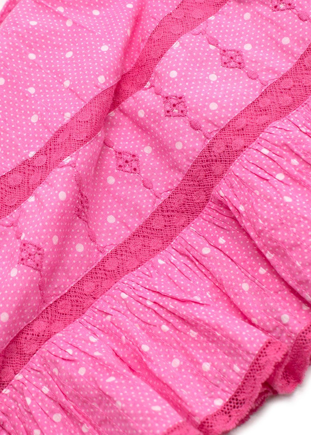 Love Shack Fancy Pink Jaislyn Mini Dress