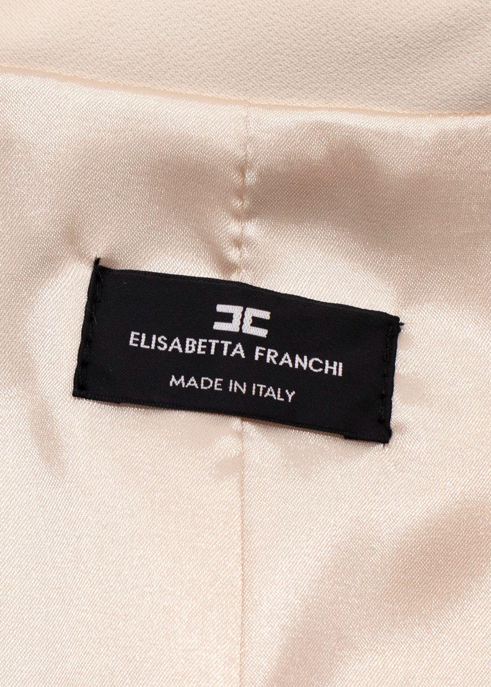 Elisabetta Franchi Beige Abito Donna Blazer Dress