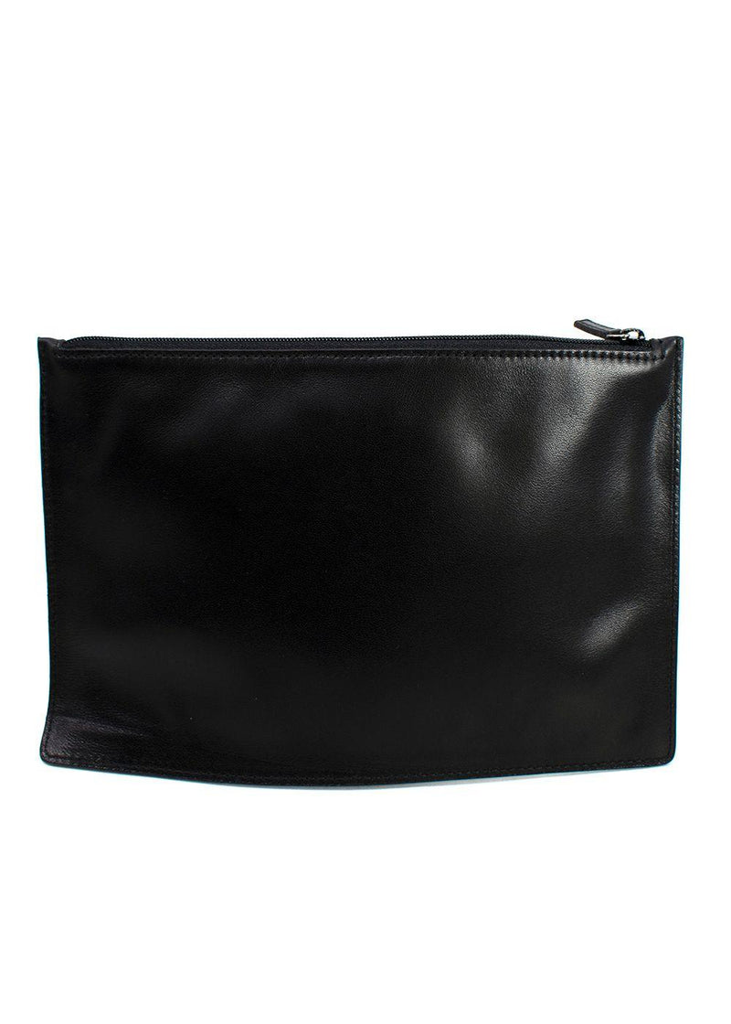 Gucci Vintage Black Leather Pouch