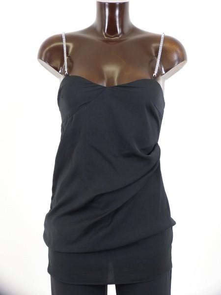 PATRIZIA PEPE Short Assymetrical Camisole Dress with Swarov