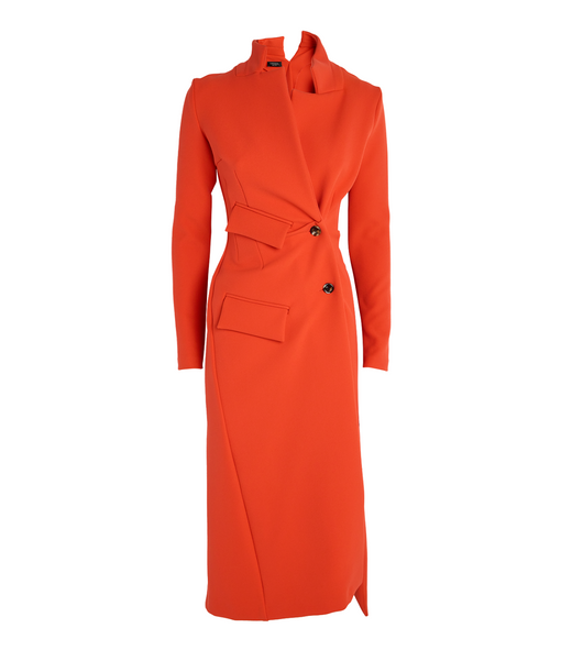 A.W.A.K.E. Mode Asymmetric Stretch-Twill Coat