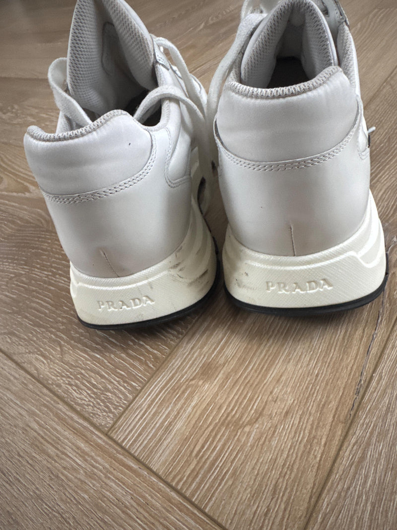Prada Men's White Leather Trainers