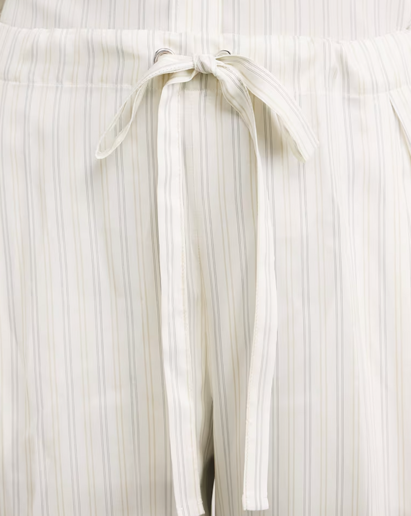 Khaite Silk Striped Trenton Trousers