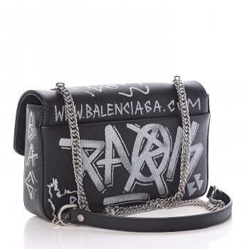 Calfskin Graffiti BB Chain Wallet