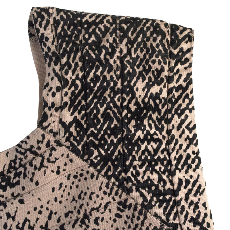 Whistles light pink and black bodycon dress