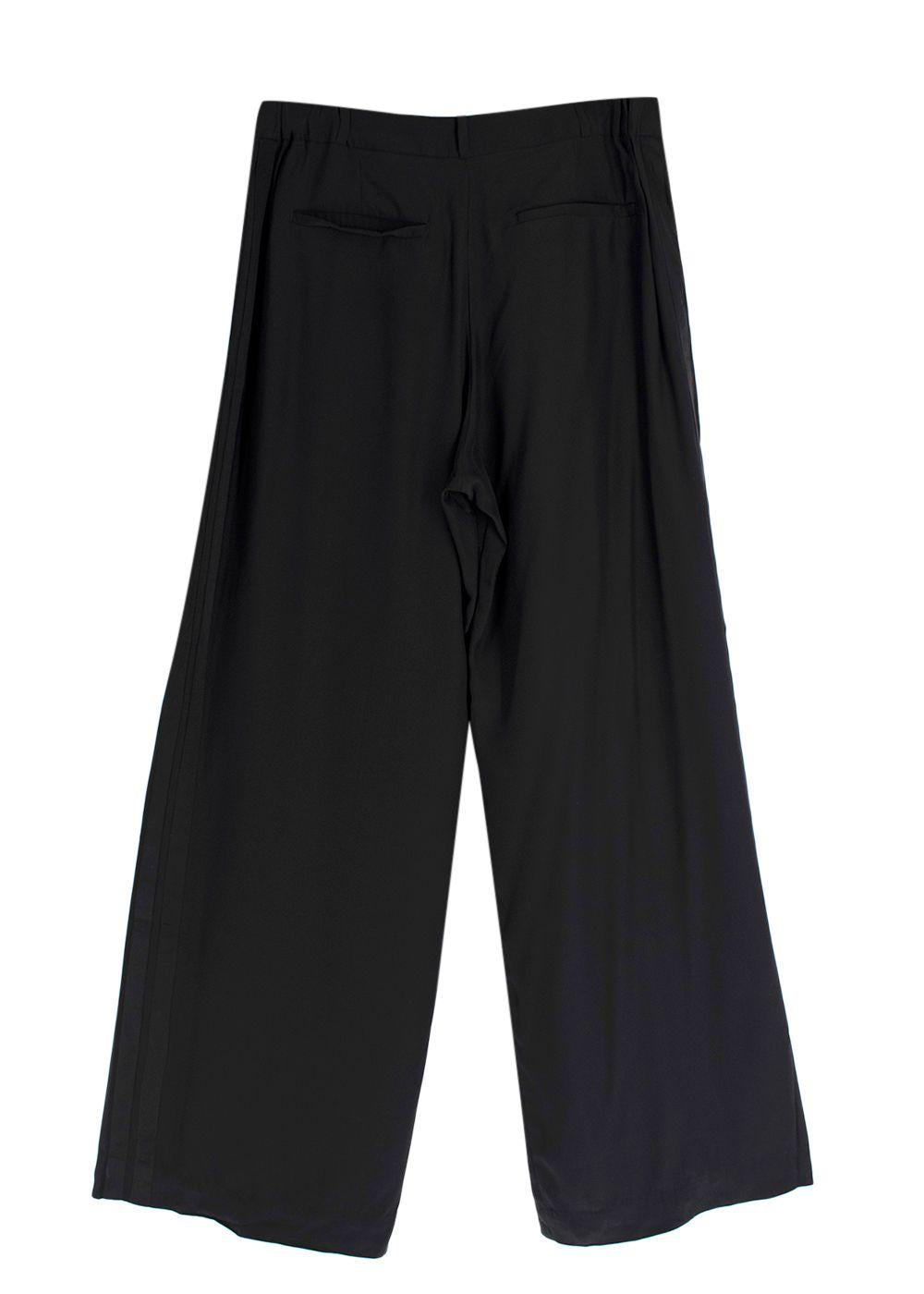Serena Bute Black 100% Silk Trouser