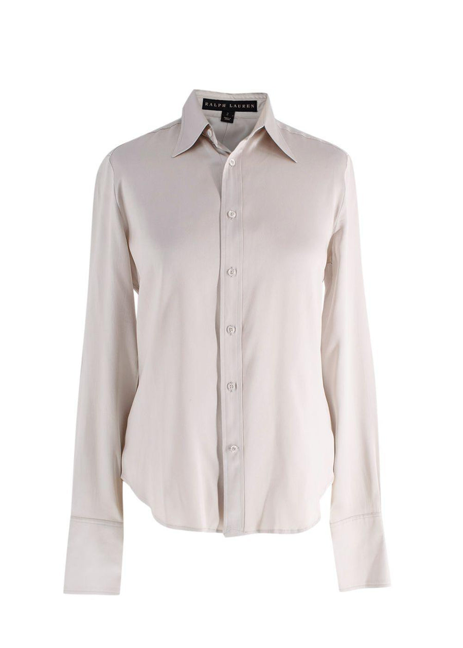 Ralph Lauren Collection  Grey Silk Blend Shirt