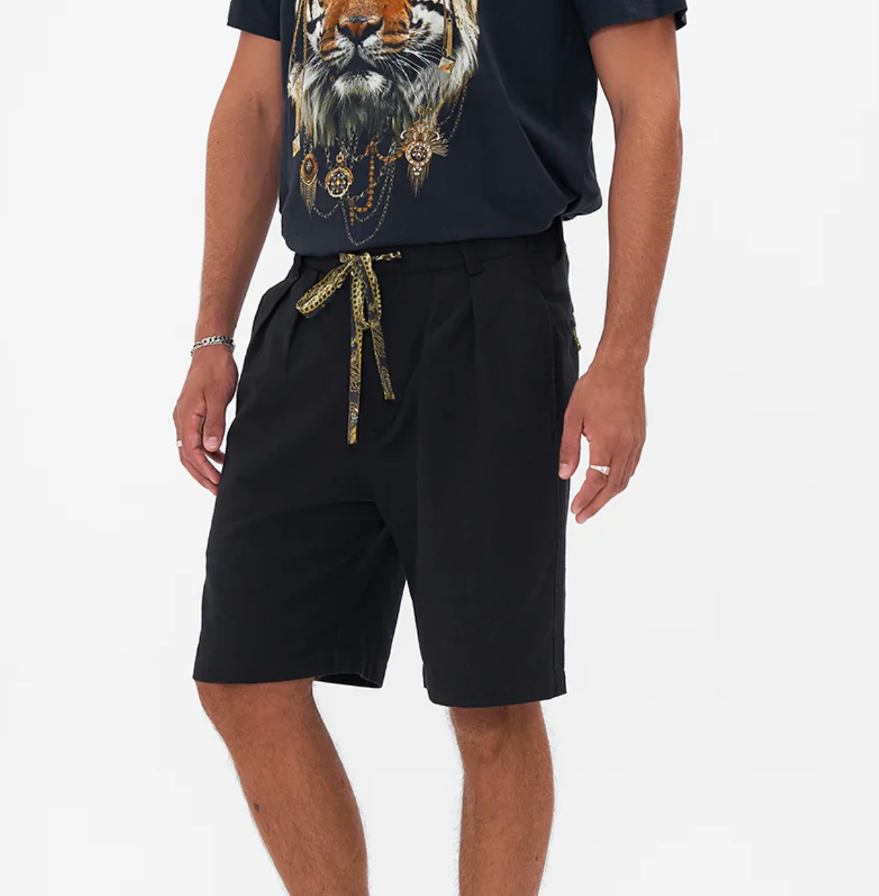 Camilla Pleated Shorts The Night Is Noir