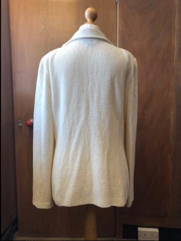 St John Cream Knit Jacket