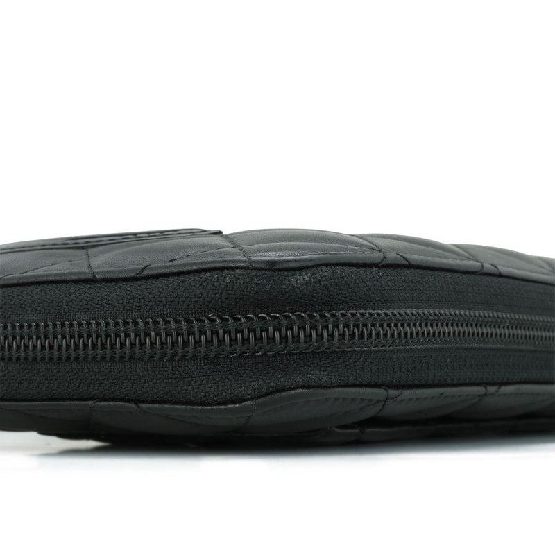 Chanel Black Cambon Zip-around Wallet
