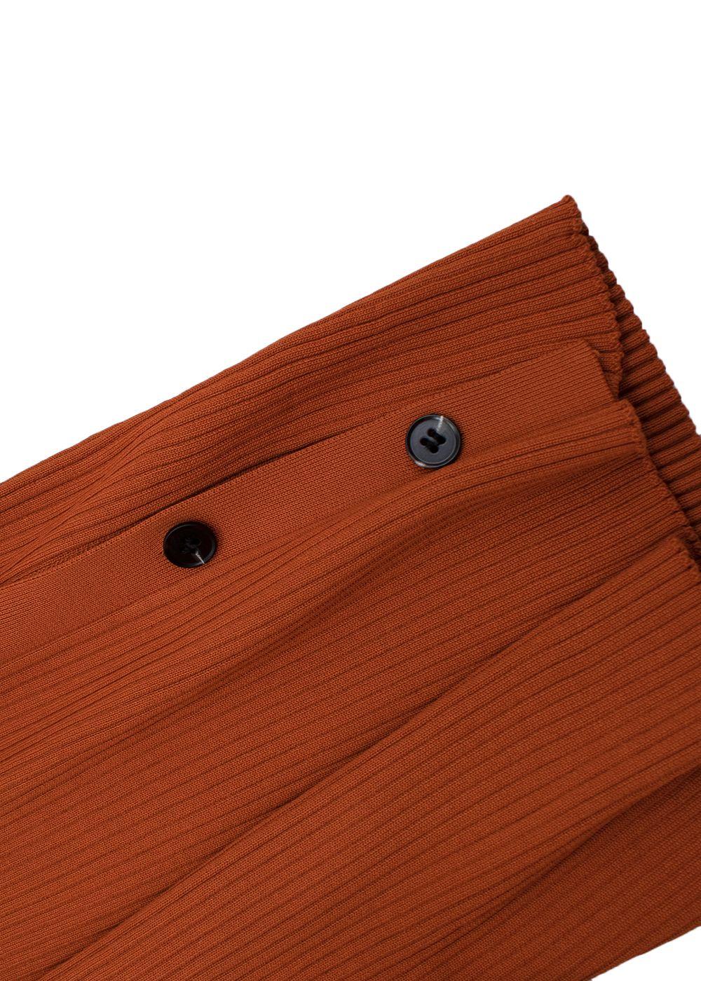 Rib Knit Polo Midi Dress