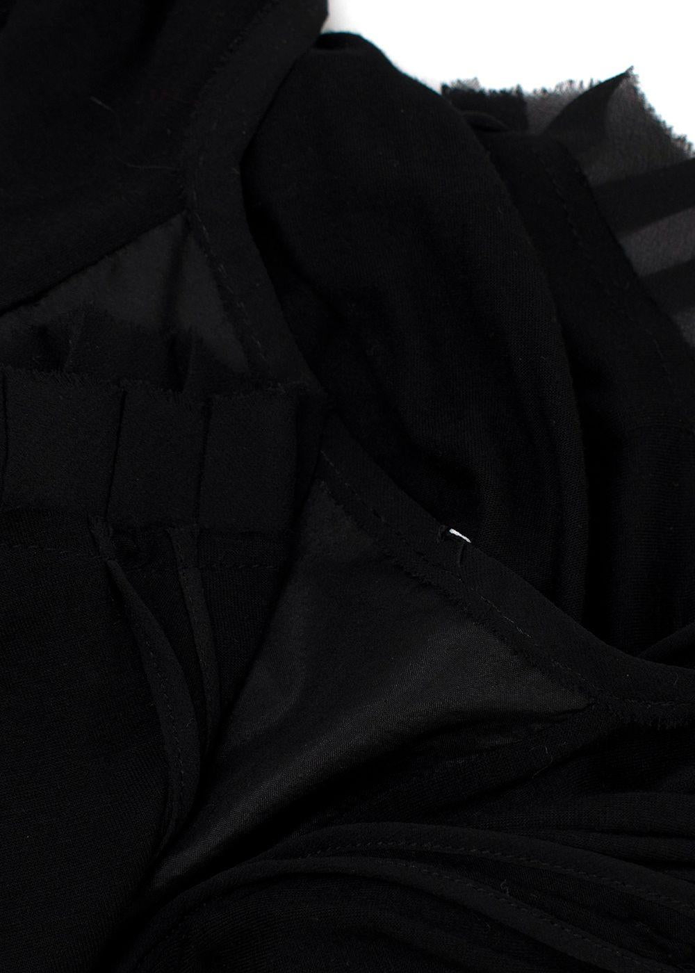 Costume National Black Vest Top