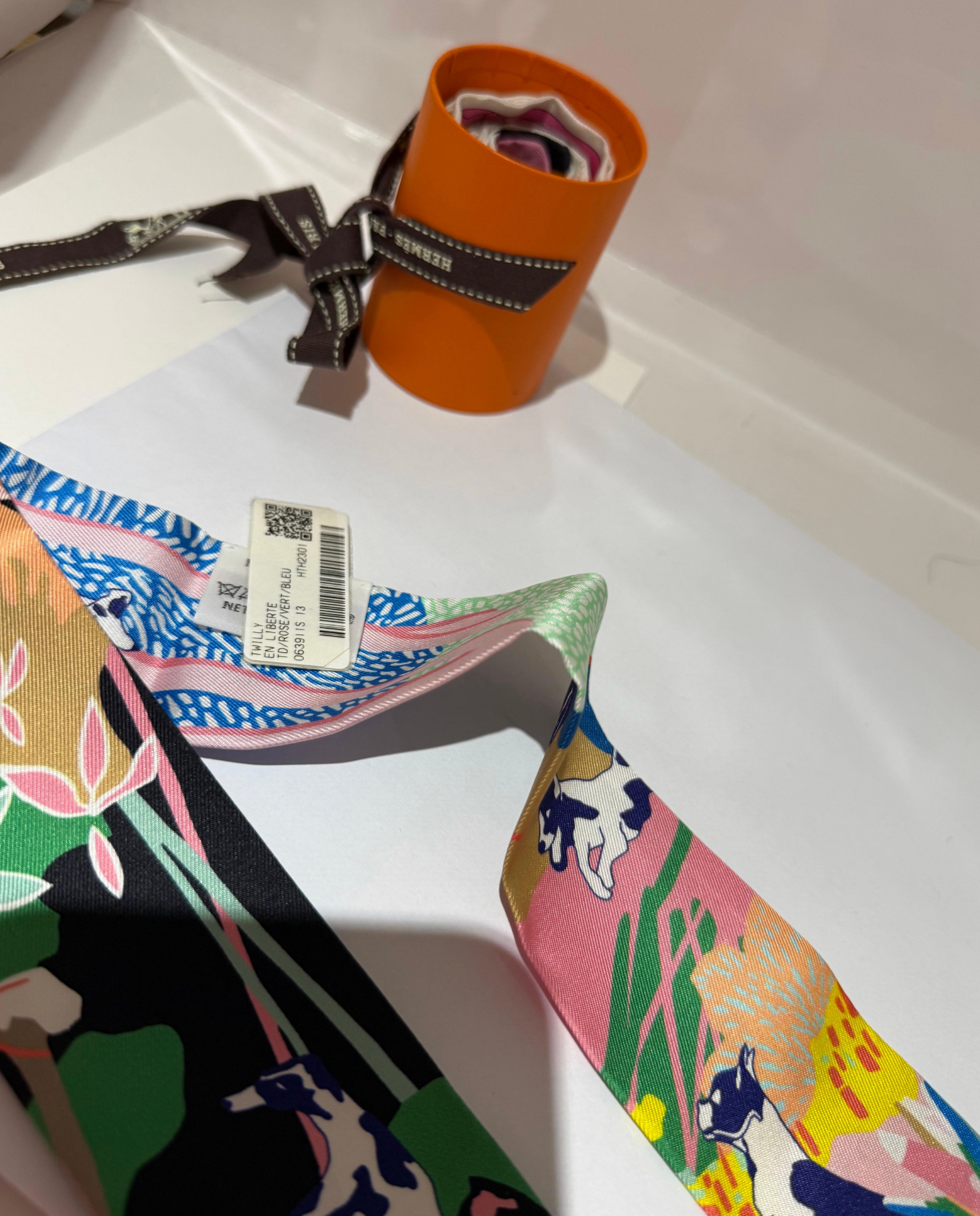 Hermes En Liberte Silk Twilly